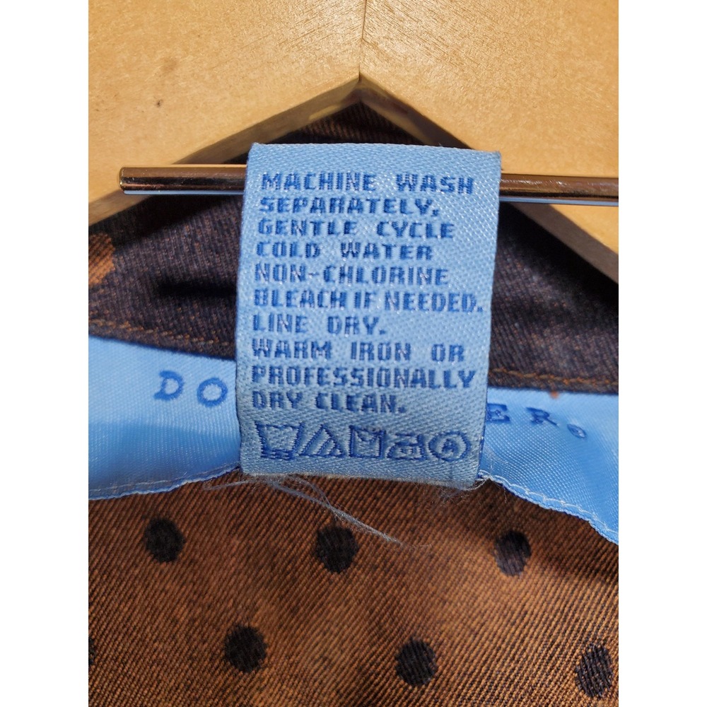 Doncaster Sport Blazer Jacket Blue Polka Dot Pockets Twee Cottage Coquette Sz 6 - Picture 12 of 13